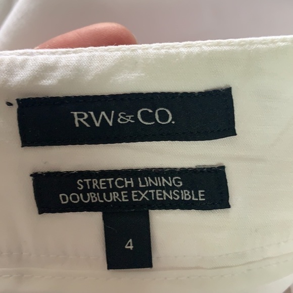 Rw&co White Cotton Blend Women’s Mini Skirt Size 4 - Picture 9 of 15